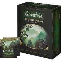 Чай Greenfield Jasmine Dream зеленый с жасмином 100 пакетиков Чай Greenfield Jasmine Dream зеленый с жасмином 100 пакетиков